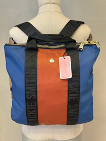 Mochila de Nylon Jackie Smith Azul y Naranja