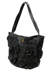 Cartera de Cuero Negra Carmen Steffens