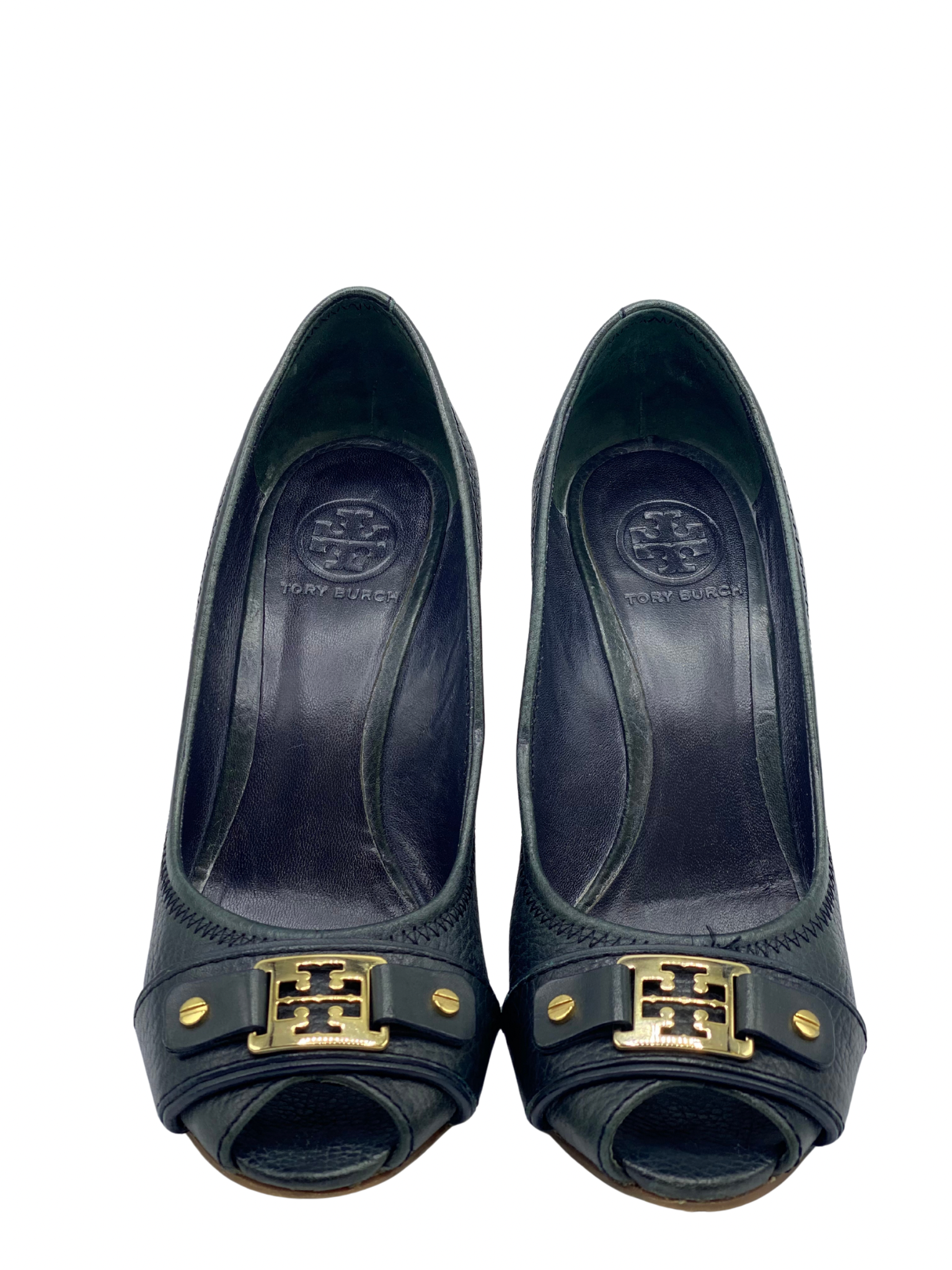 Pumps Peep-Toe Tory Burch Negros (38)