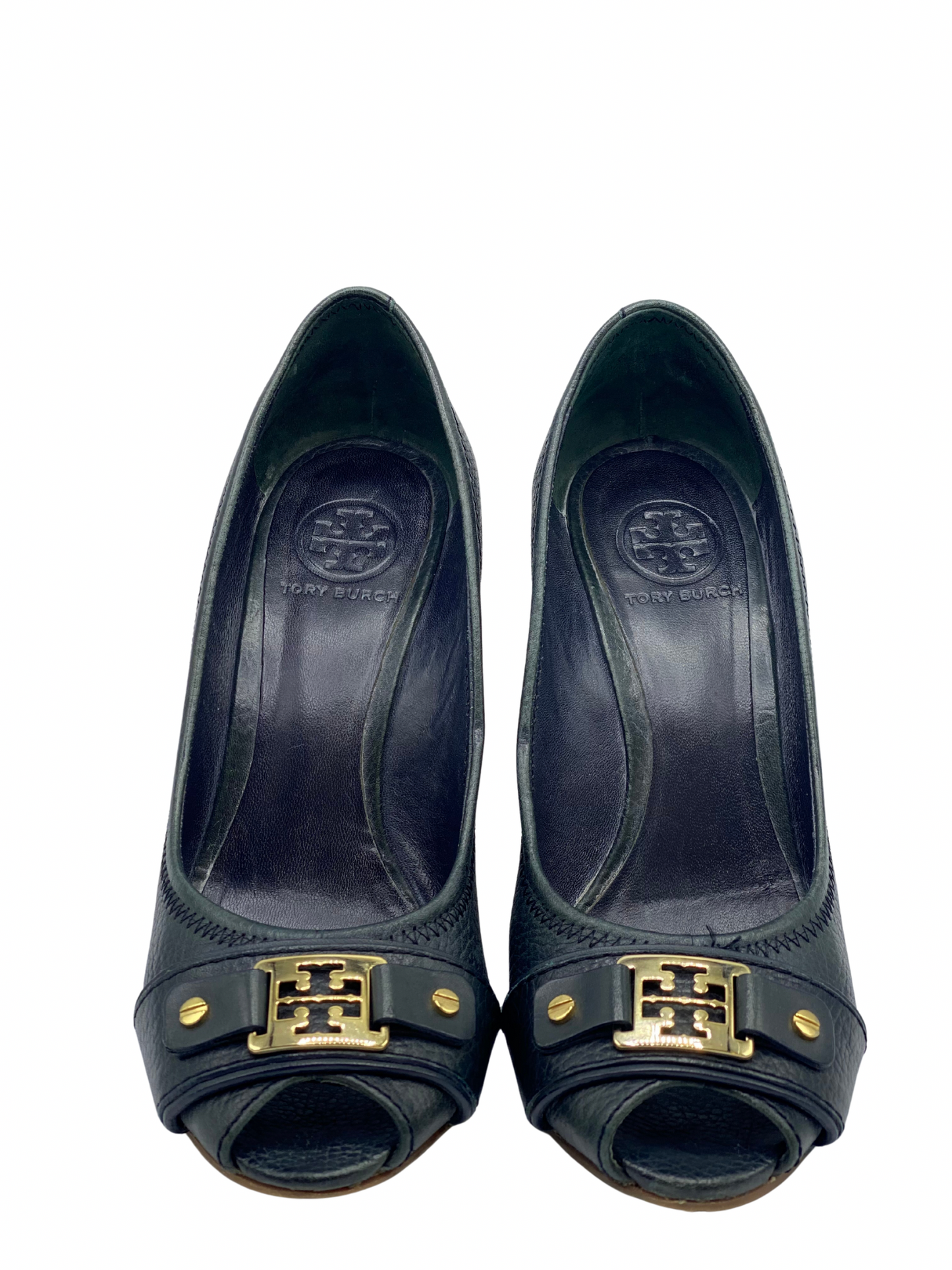 Pumps Peep-Toe Tory Burch Negros (38)