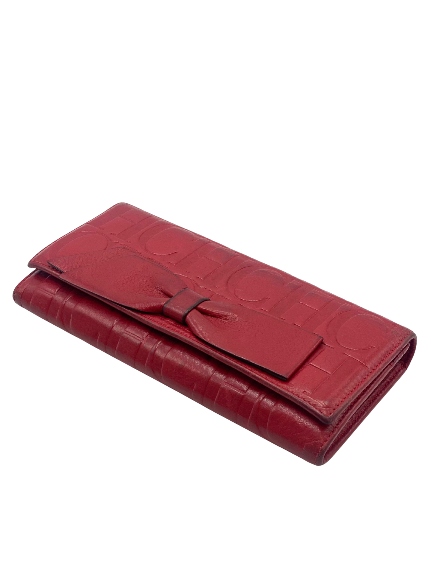 Billetera Roja Carolina Herrera con Moño