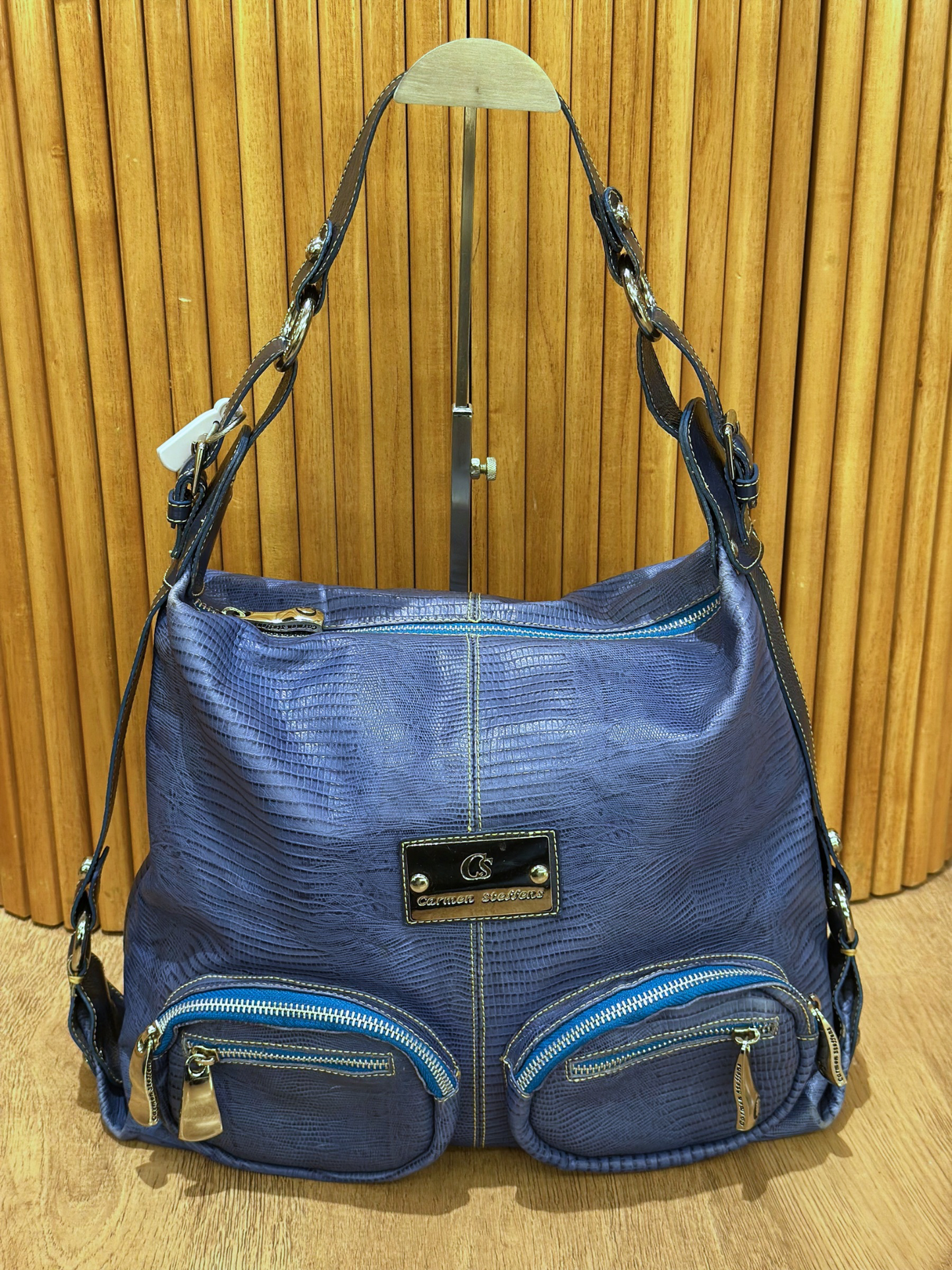 Cartera Azul con Bolsillos Carmen Steffens
