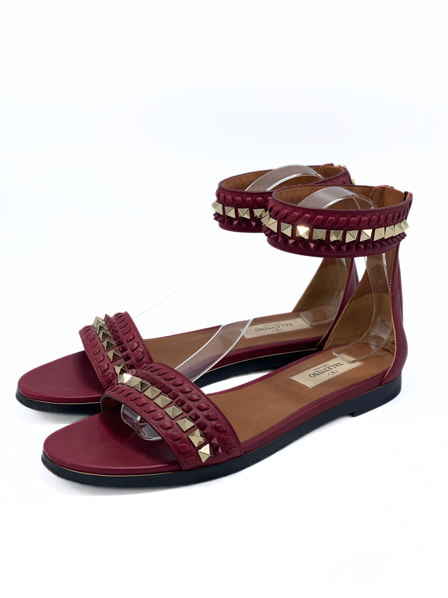 Sandalia Valentino Garavani Rockstud Ankle Strap (37.5)