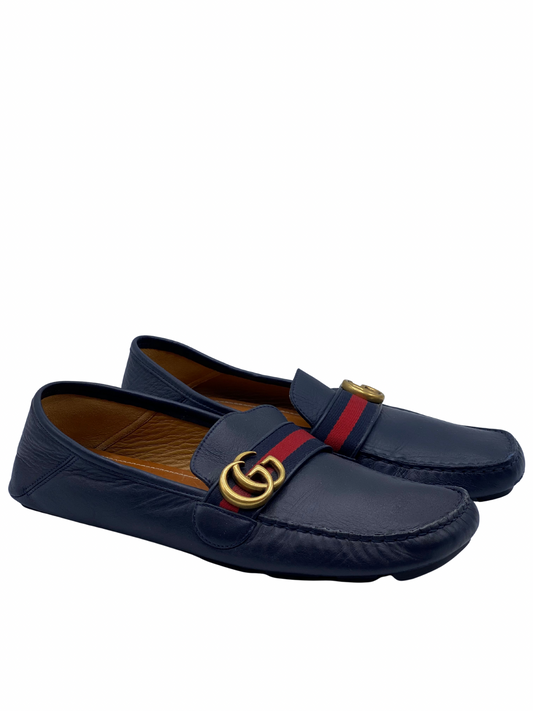 ⁠Loafers Gucci Marmont GG Web (42 MASC)