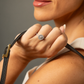 Anillo Halo Estilo Engagement en Oro Blanco 18k con Diamantes Naturales