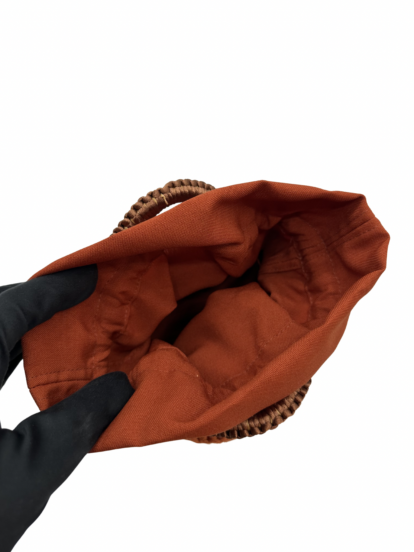 Mini Bolso Cristina Sabatini Crochet Flower Trunk Brown