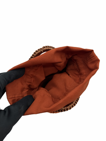 Mini Bolso Cristina Sabatini Crochet Flower Trunk Brown