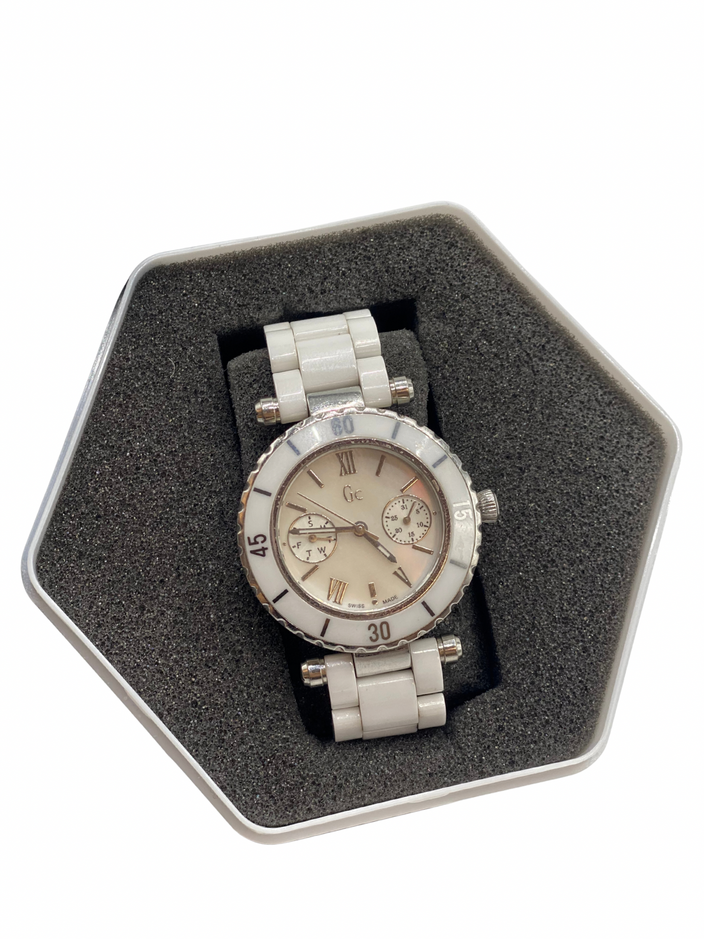 Reloj Blanco Guess Collection Go Diver Chic
