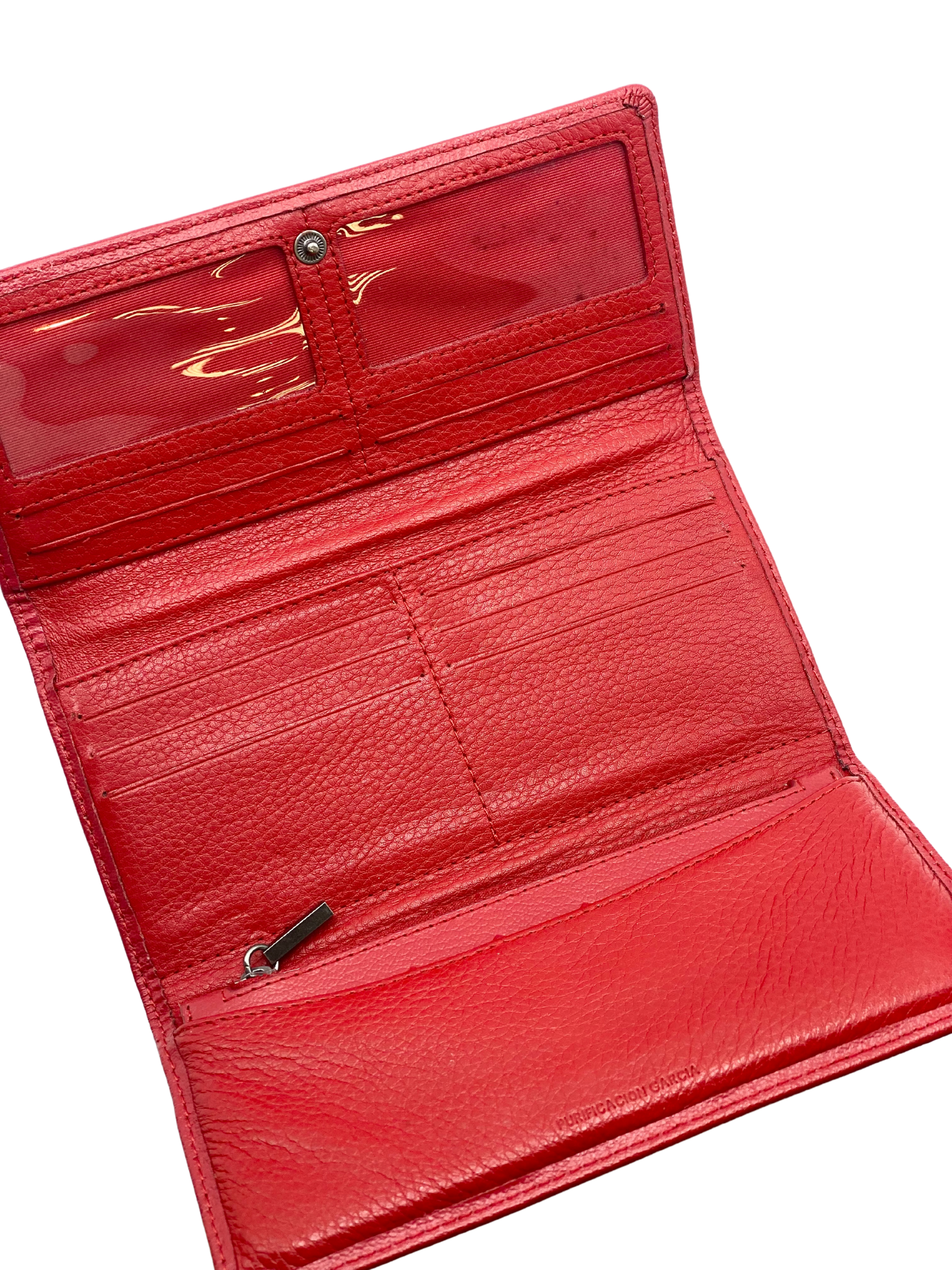 Billetera Purificación García Roja