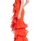 Vestido Naranja Badgley Mischka (Talle 4)