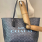 Cartera Azul Coach Tote Bag