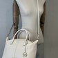Cartera Blanca Michael Kors Hyde Large Satchel