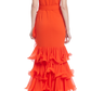 Vestido Naranja Badgley Mischka (Talle 4)
