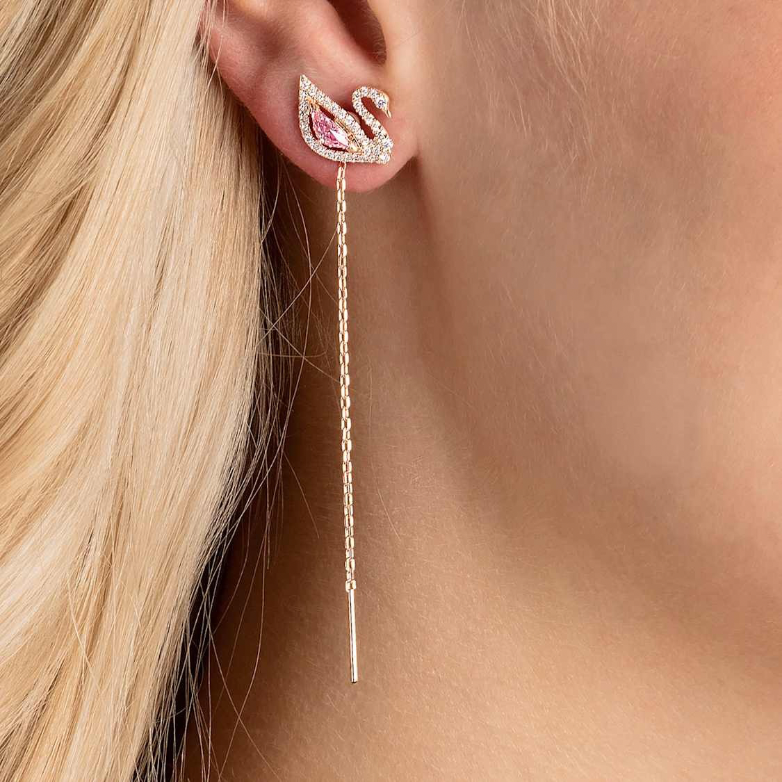 Pendientes Swarovski Swan Drop