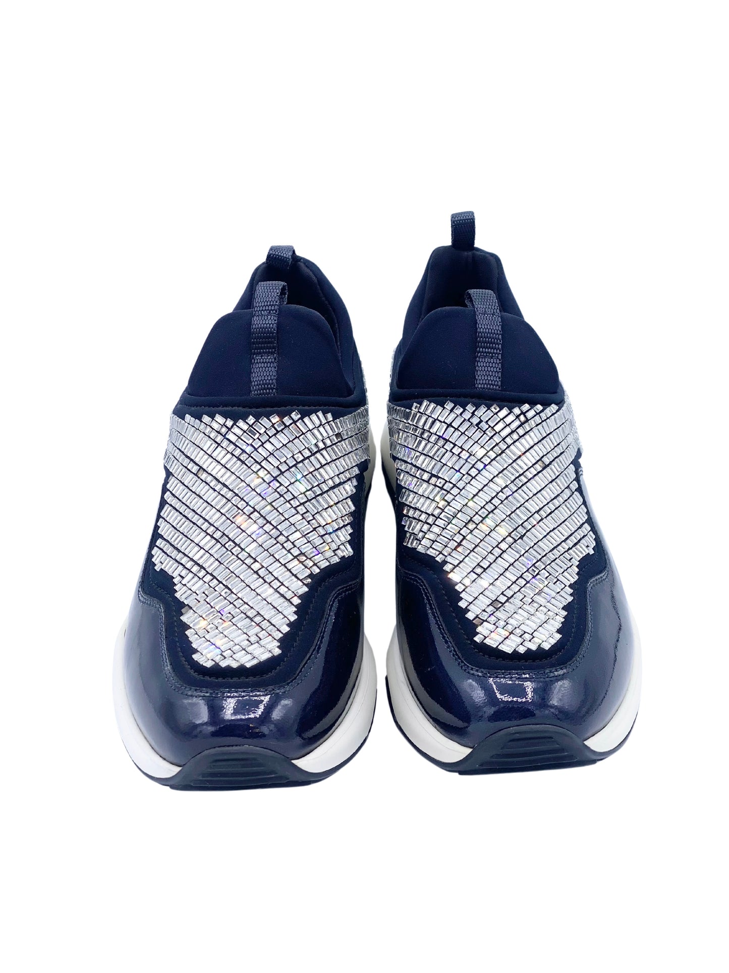 Champion Salvatore Ferragamo Giolly Crystals Navy Blue (38.5)