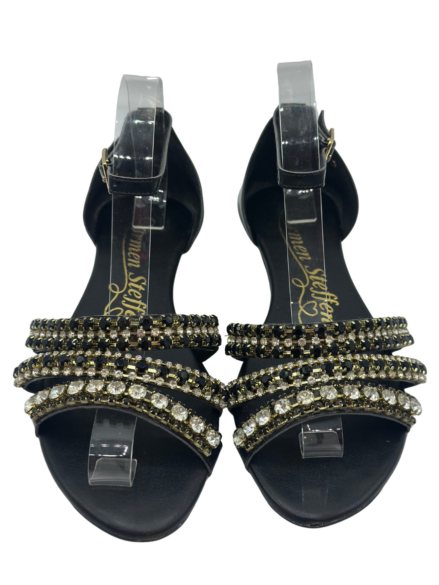Sandalias Negras con Apliques Carmen Steffens (38)