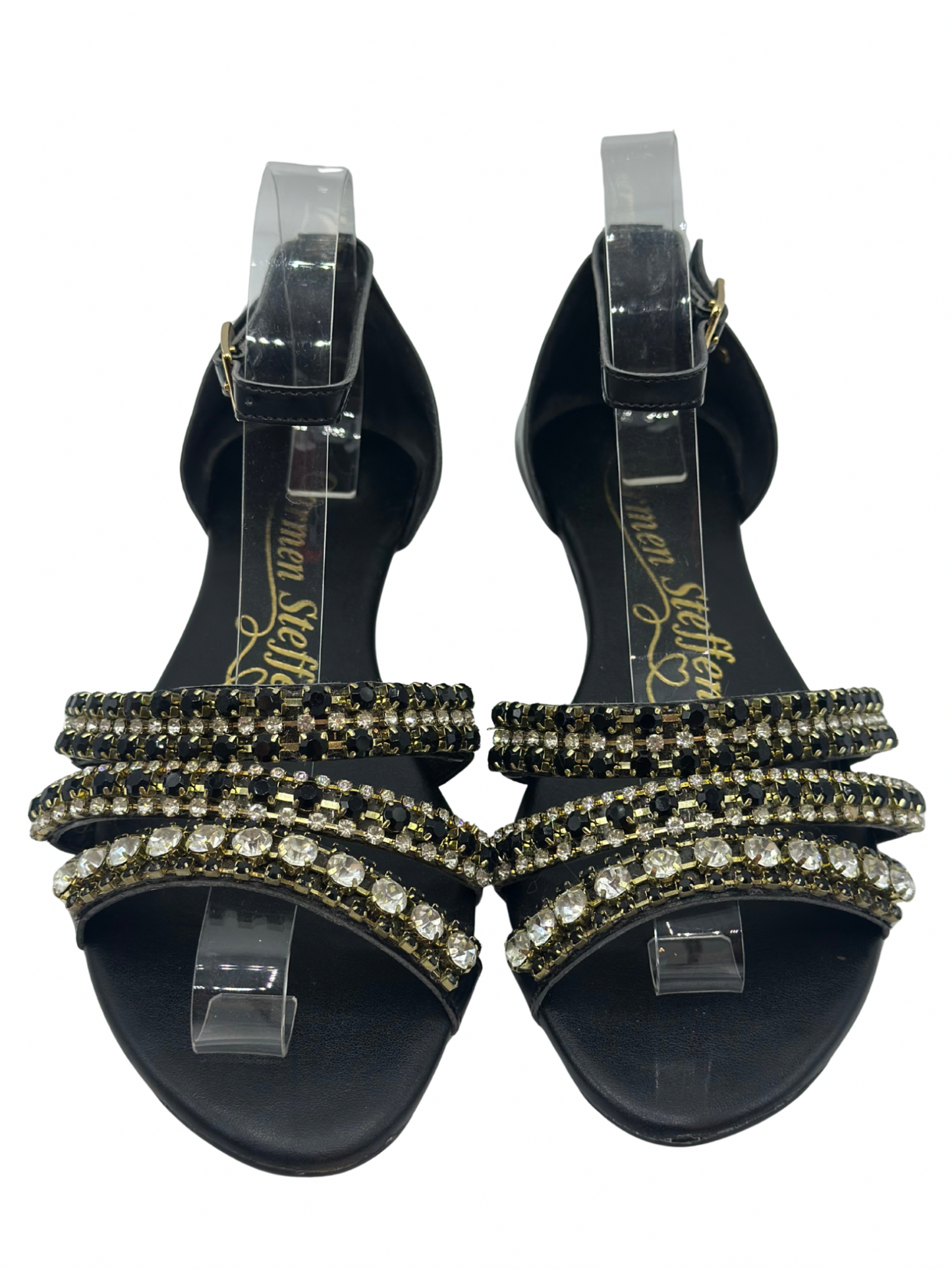 Sandalias Negras con Apliques Carmen Steffens (38)