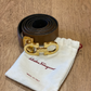 Cinto Salvatore Ferragamo Gancini Reversible