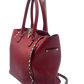 Cartera Valentino Garavani Rockstud Double Handle Tote Red