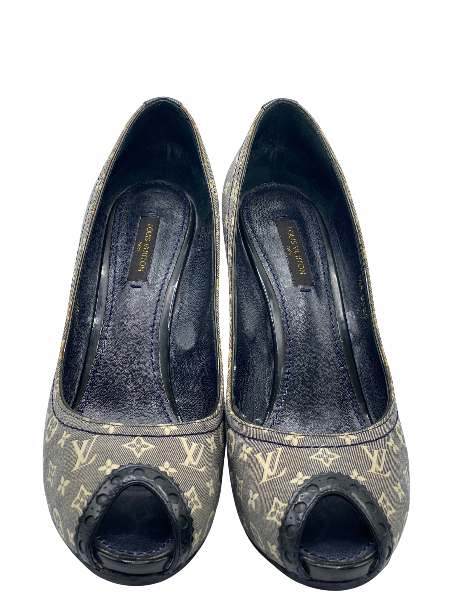 ⁠Pumps Peep-Toe Louis Vuitton Monogram (39)