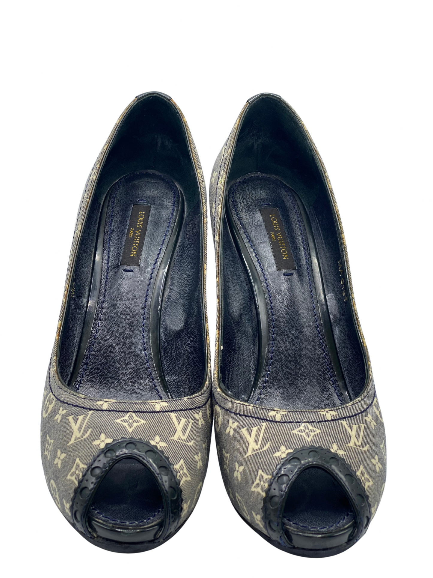 ⁠Pumps Peep-Toe Louis Vuitton Monogram (39)