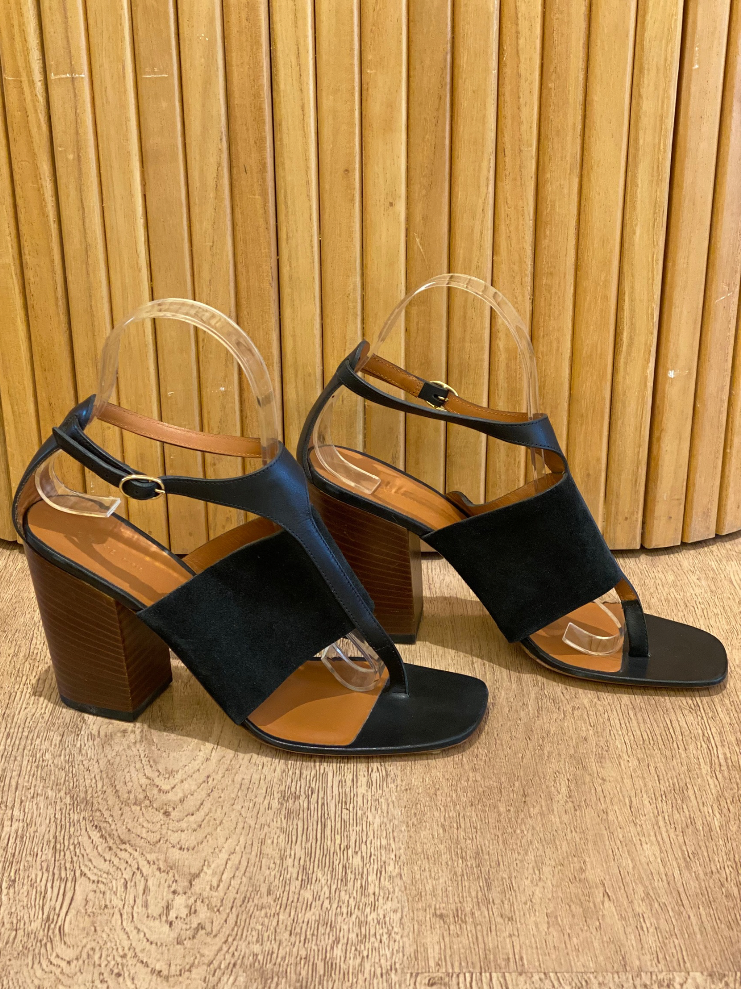 Sandalias Negras Céline (Talle 37.5)