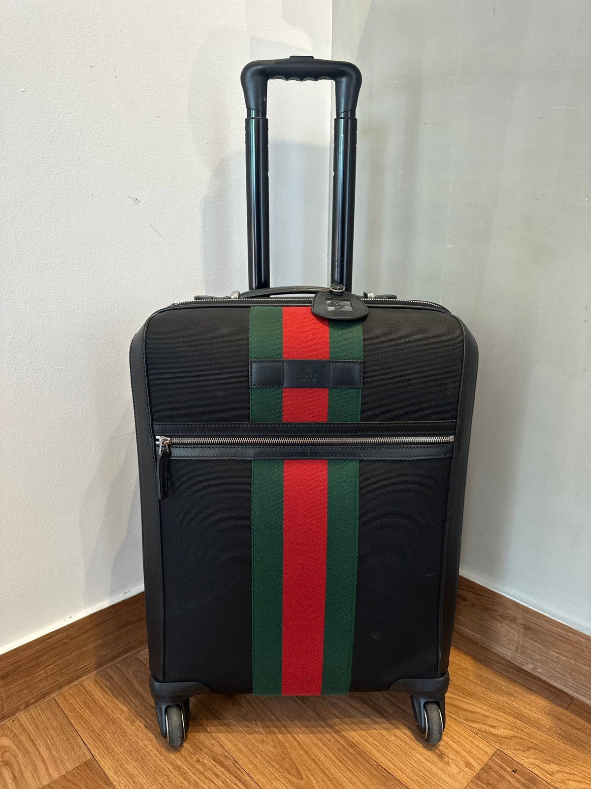 Maleta Carry On Gucci Web Techno Canvas Cabin Trolley
