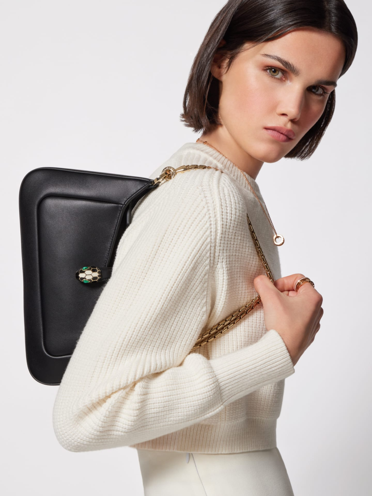 Cartera Negra Bvlgari Serpenti Baia