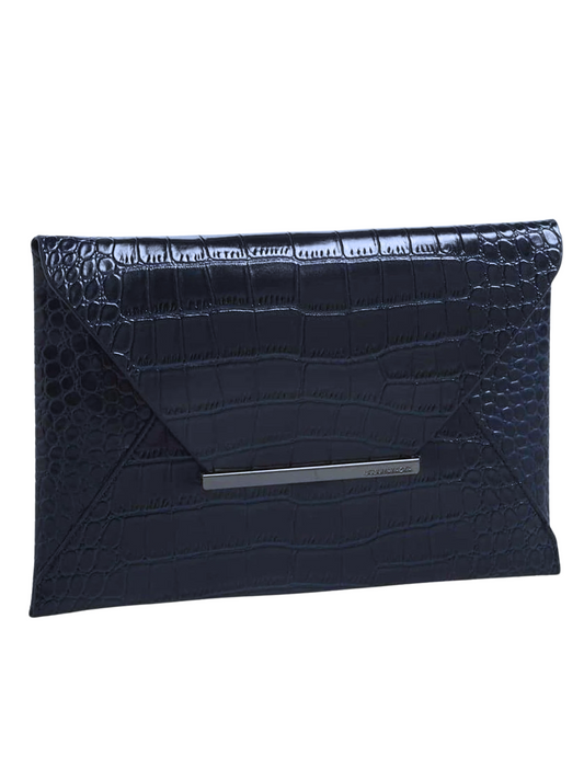 Sobre de Cuero Azul BCBGMAXAZRIA