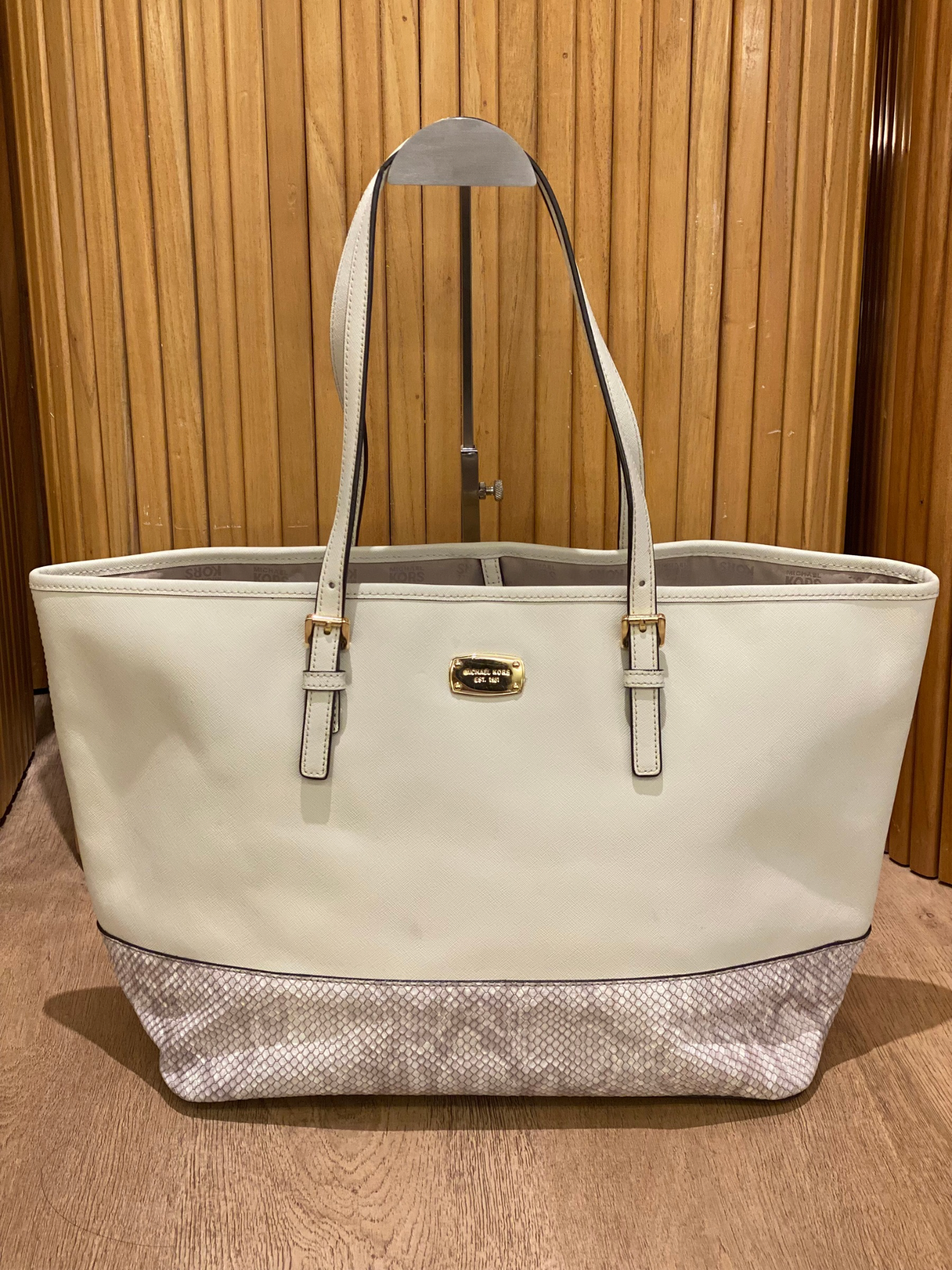 Cartera Blanca Michael Kors Tote Bag