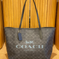 Cartera Azul Coach Tote Bag