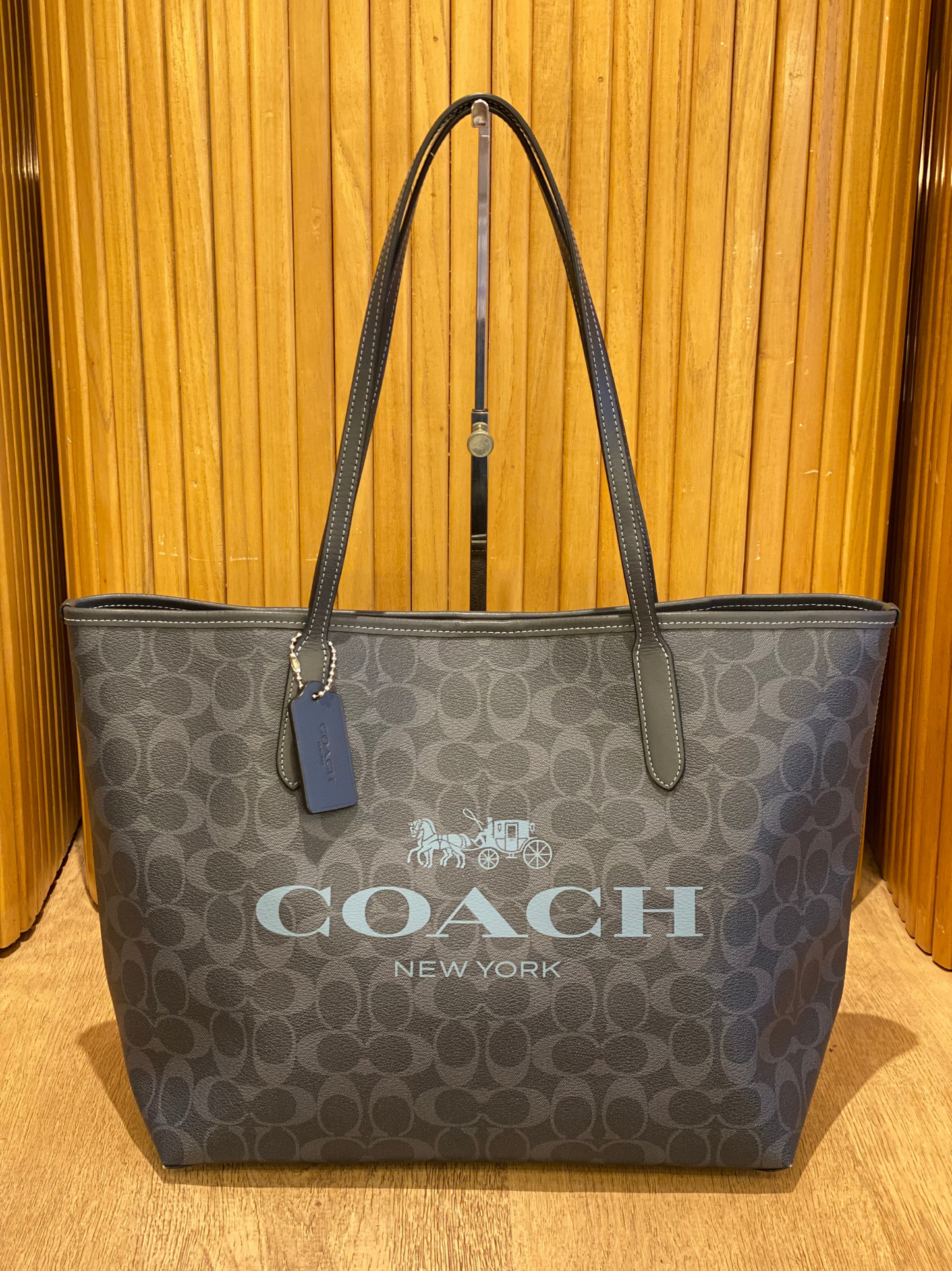 Cartera Azul Coach Tote Bag
