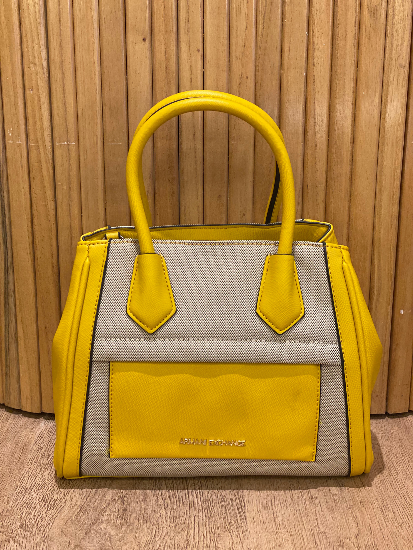 Bolso de Mano Amarillo Armani Exchange