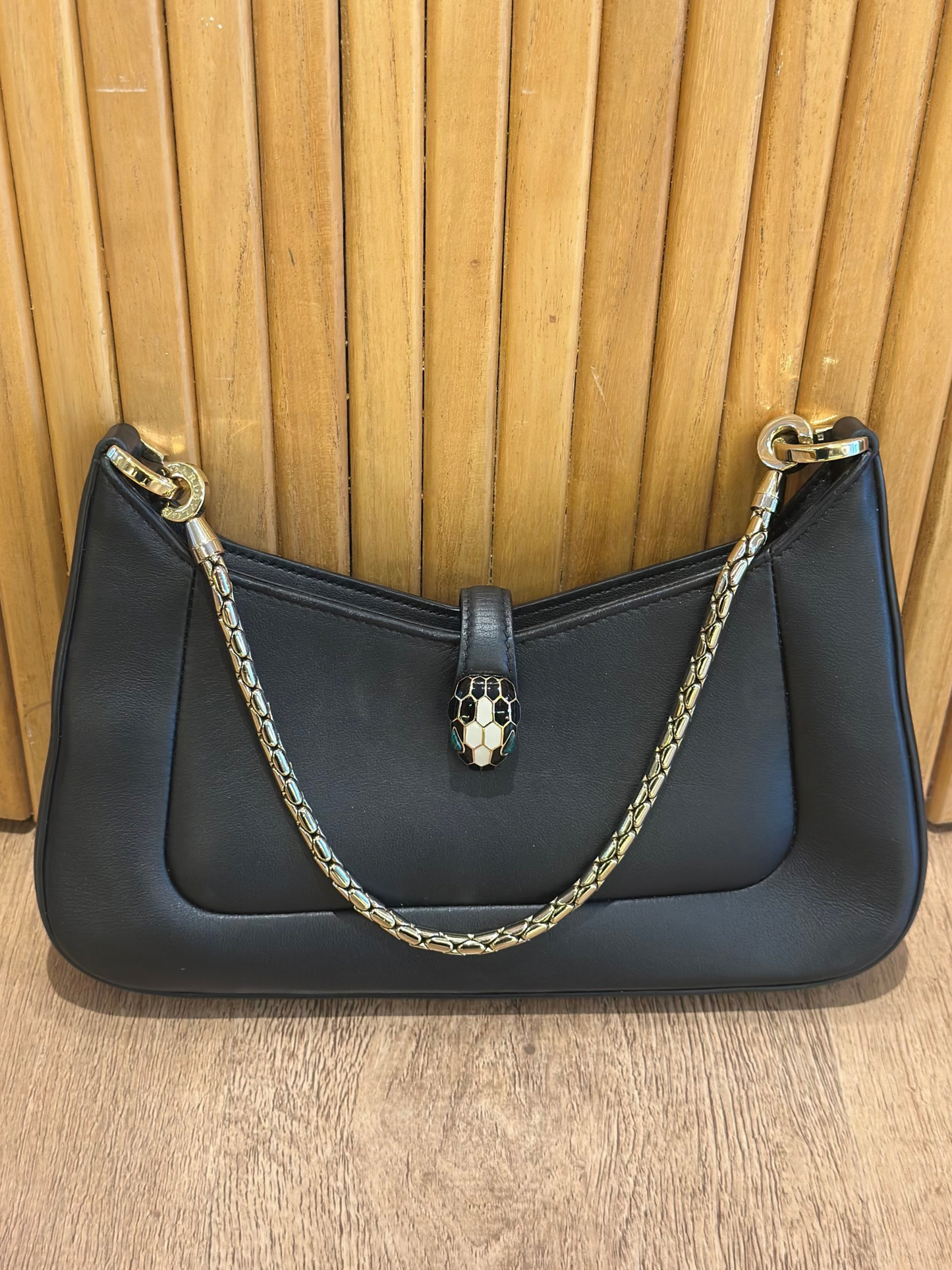 Cartera Negra Bvlgari Serpenti Baia