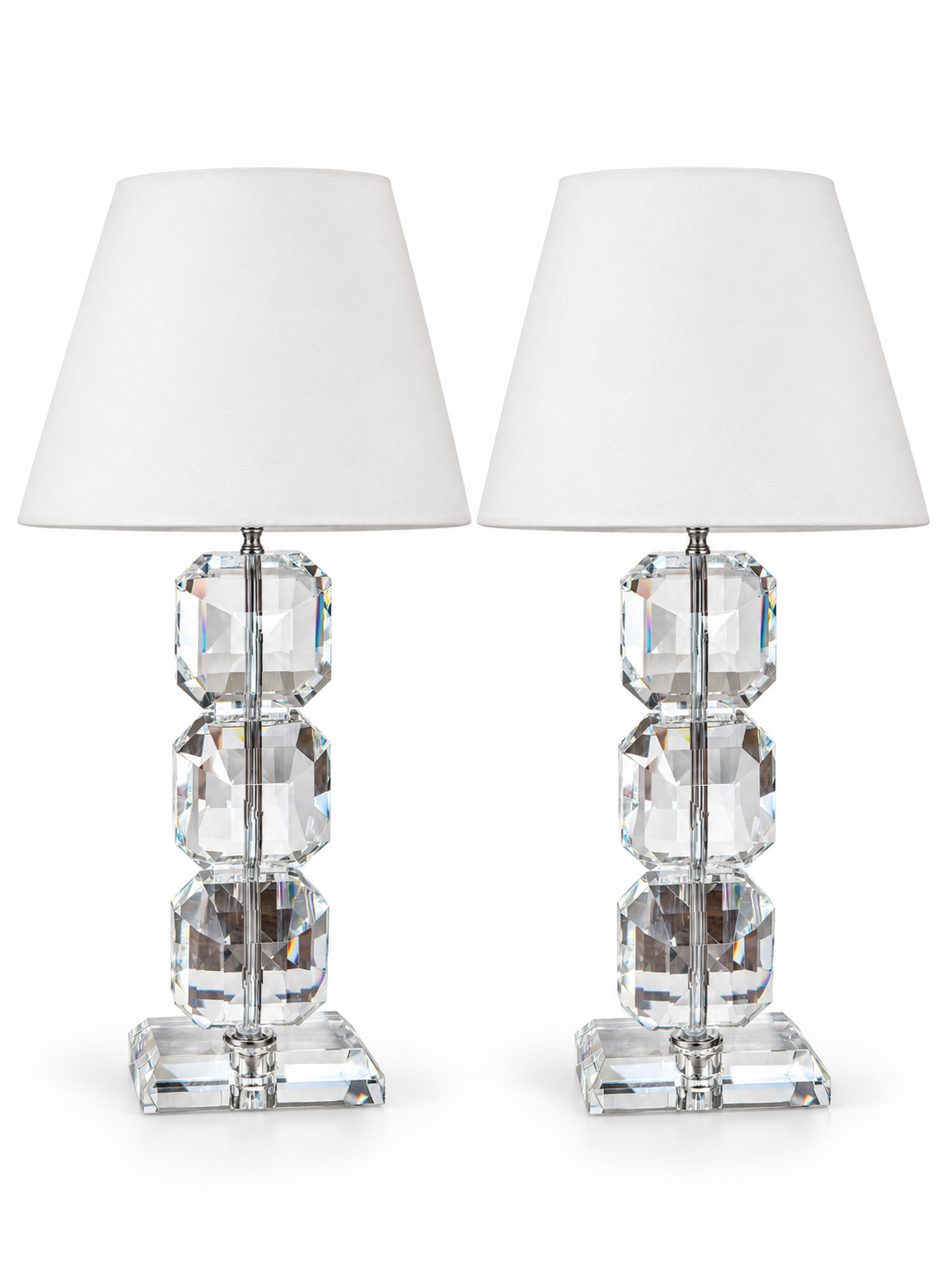 Set de lamparas de cristal Kube