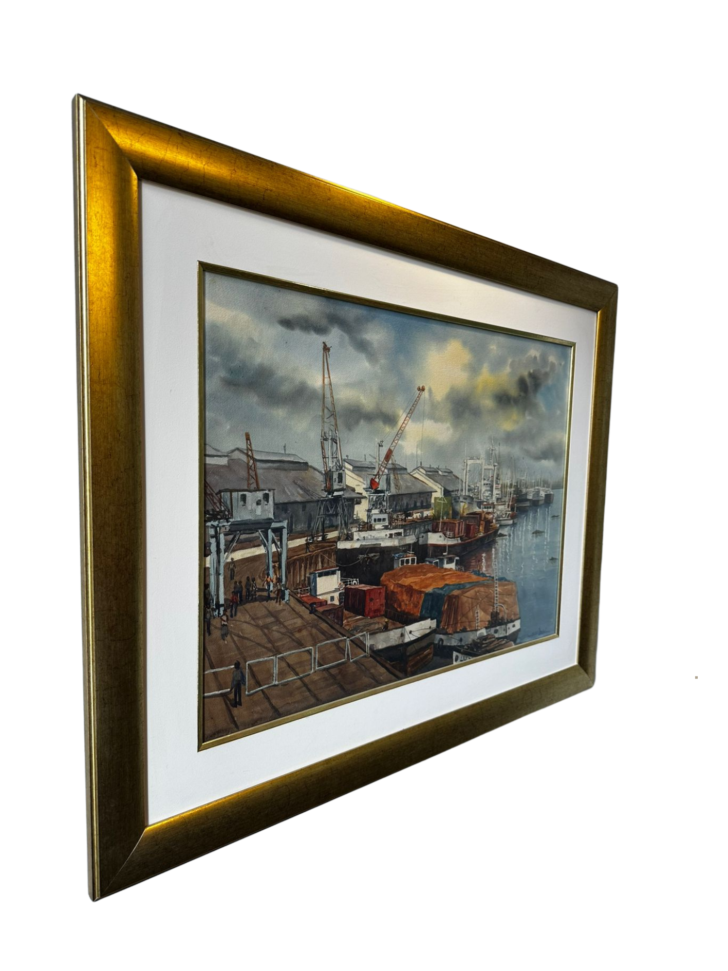 Cuadro "El Puerto" de Emilli Aparici 72 x 53 cm