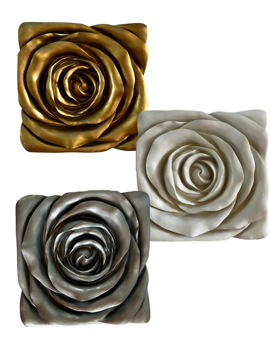 3 cuadros "Flores" Da Roberta 41 x 41 cm
