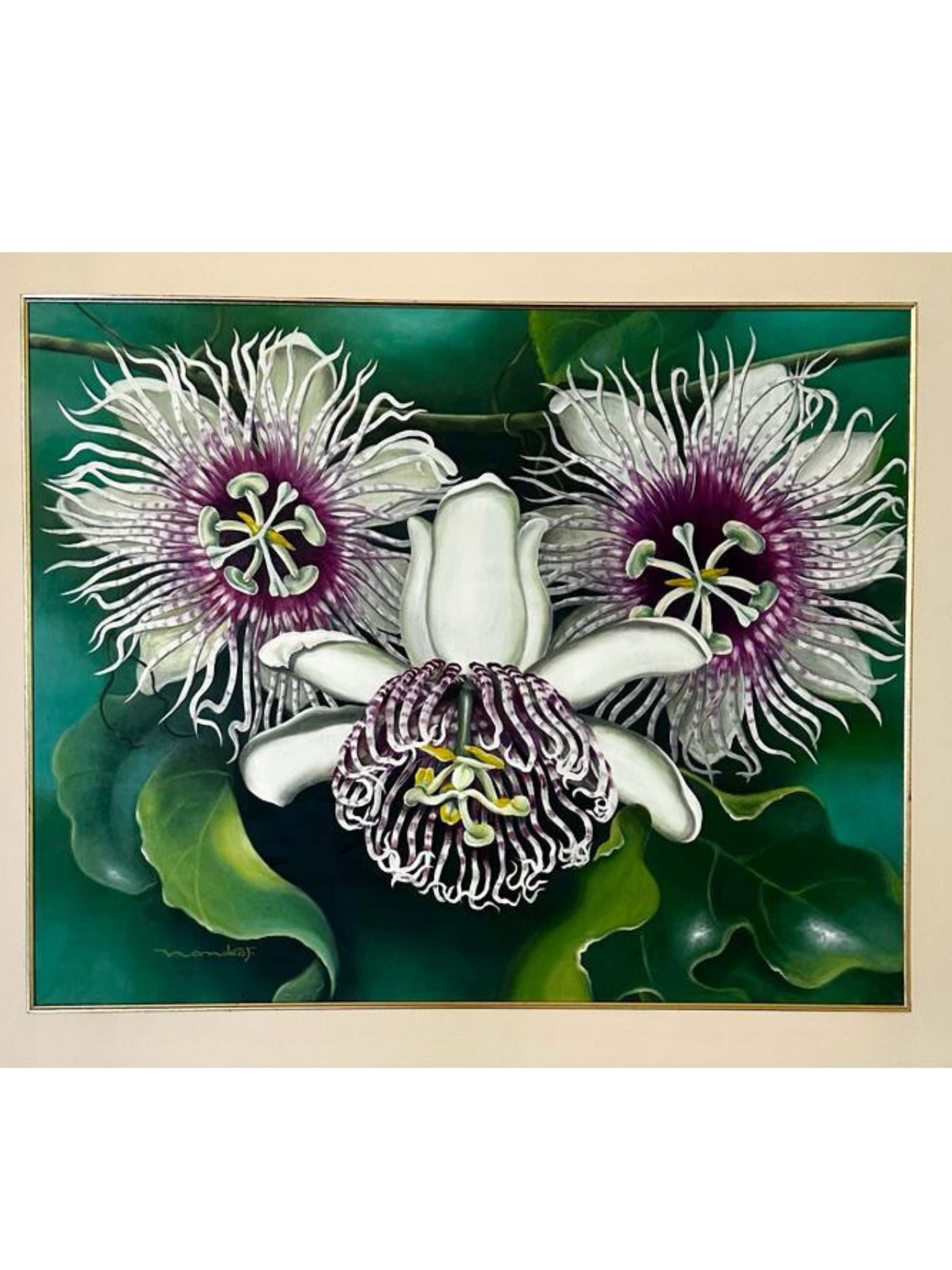 Cuadro "Flor de Murucuya" de Fernando Ferreira 1 m x 80 cm