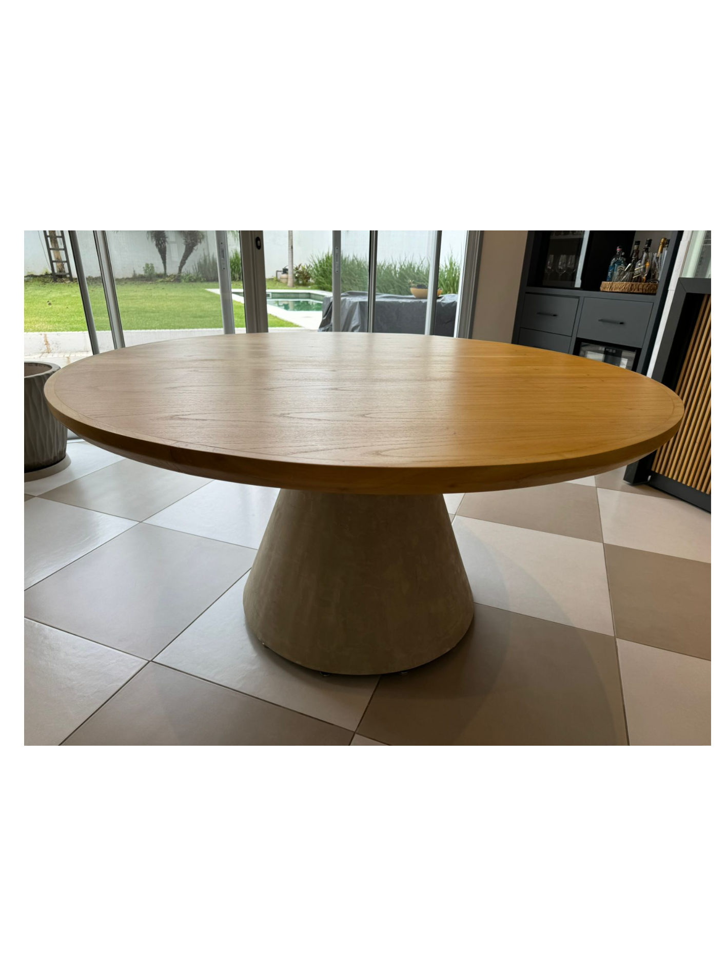 Mesa de madera 1.50 de Diametro