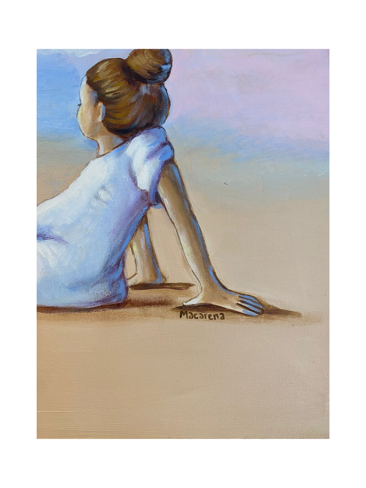 Cuadro "Niña" de Macarena Ruiz 60 x 50 cm