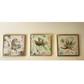 3 Cuadros de Flores 61 x 61 cm