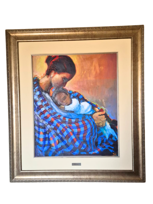 Cuadro "Maternidad" de Koki Ruiz 60 x 70 cm.