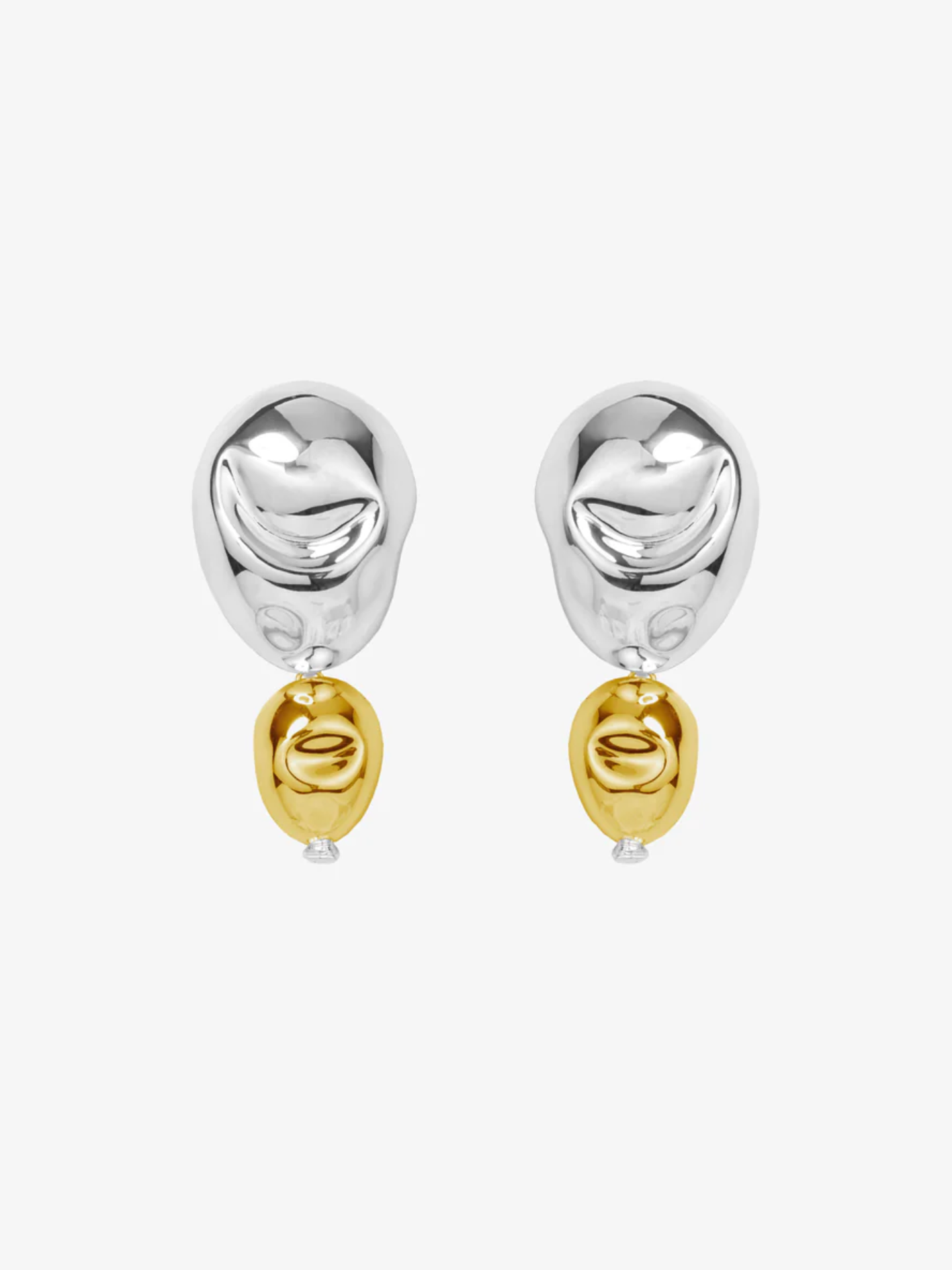 Aros Sordo Oriente Combinado Bañado en Oro 24KT