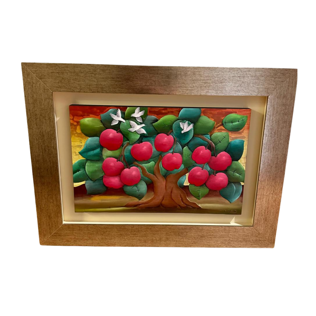 Cuadro Arbol de la vida, manzano de Andres Cañete 55 x 35 cm.