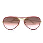 Lente de Sol Ray-Ban aviador rojo