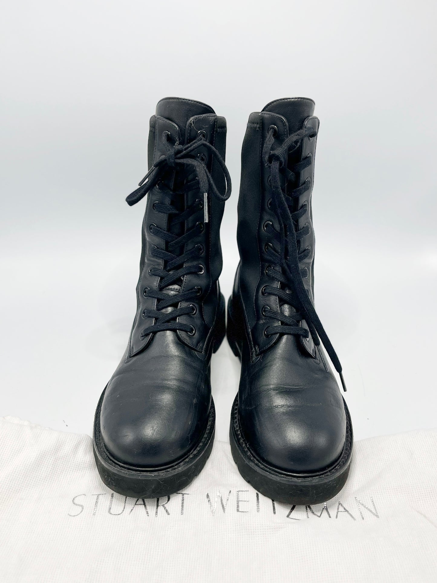 Botas Stuart Weitzman Ande Lift Combat Boots (7)