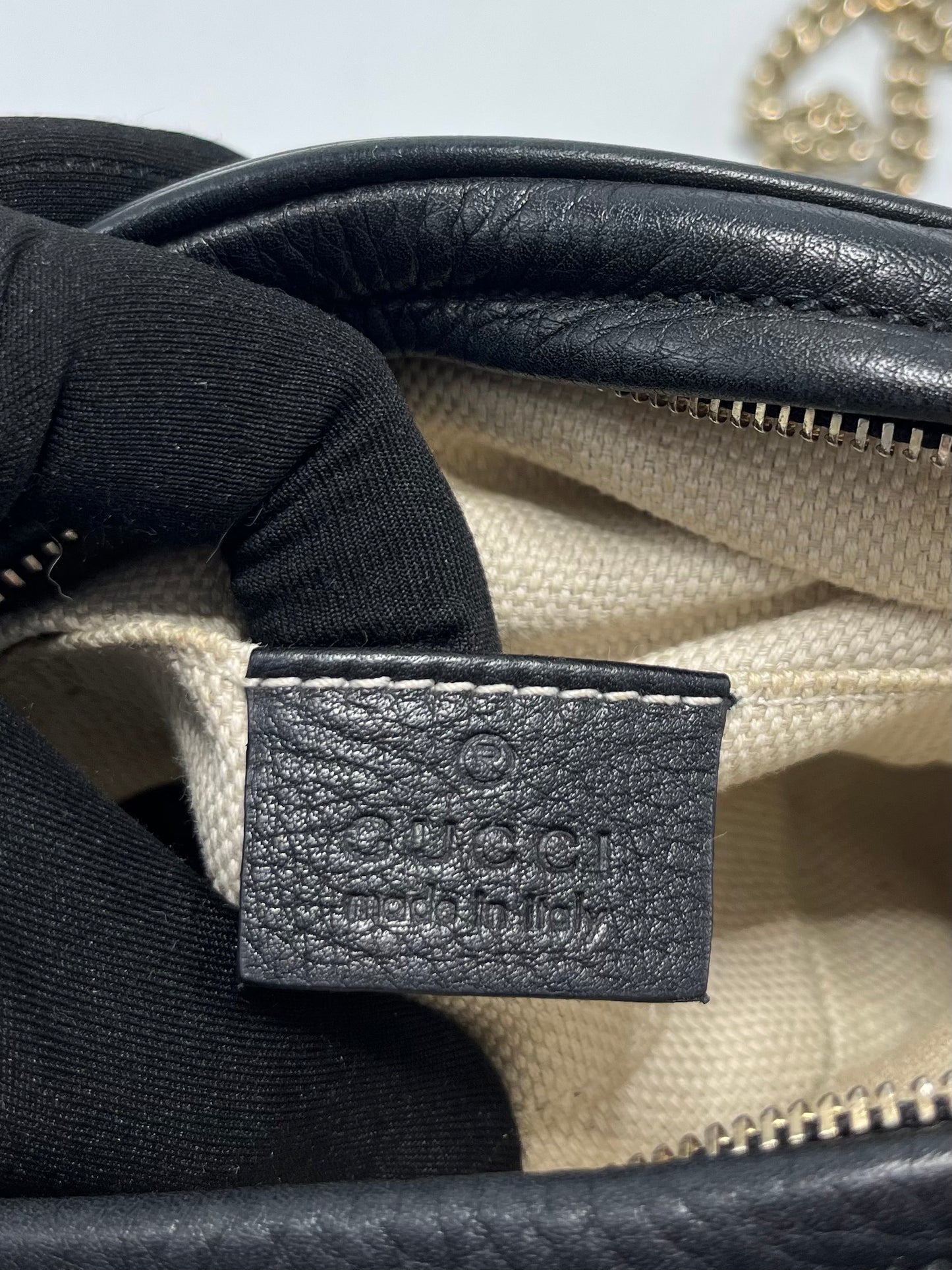 Bandolera Gucci Soho Chain Bag negra