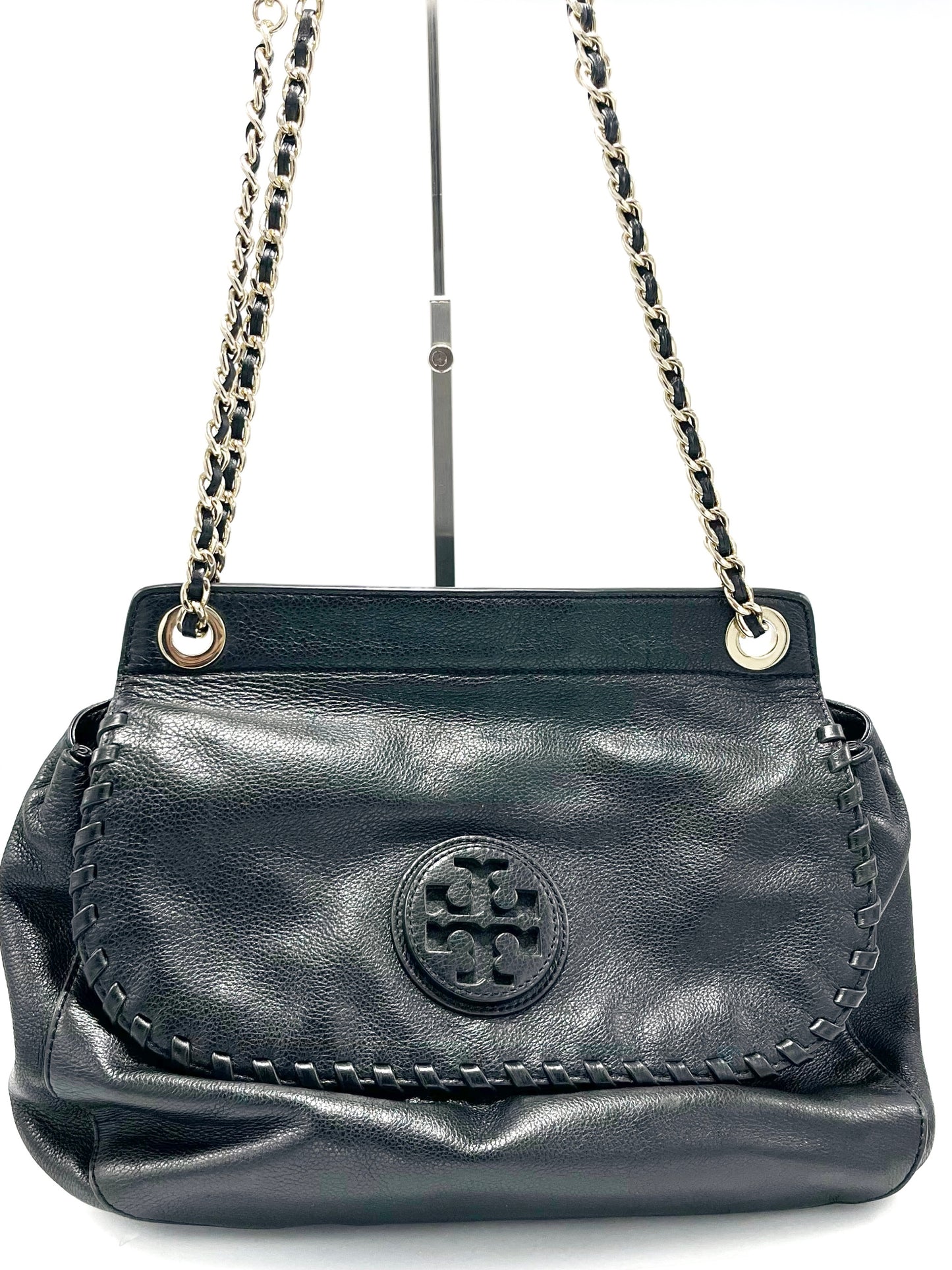 Cartera Tory Burch Leather Marion Saddle Bag