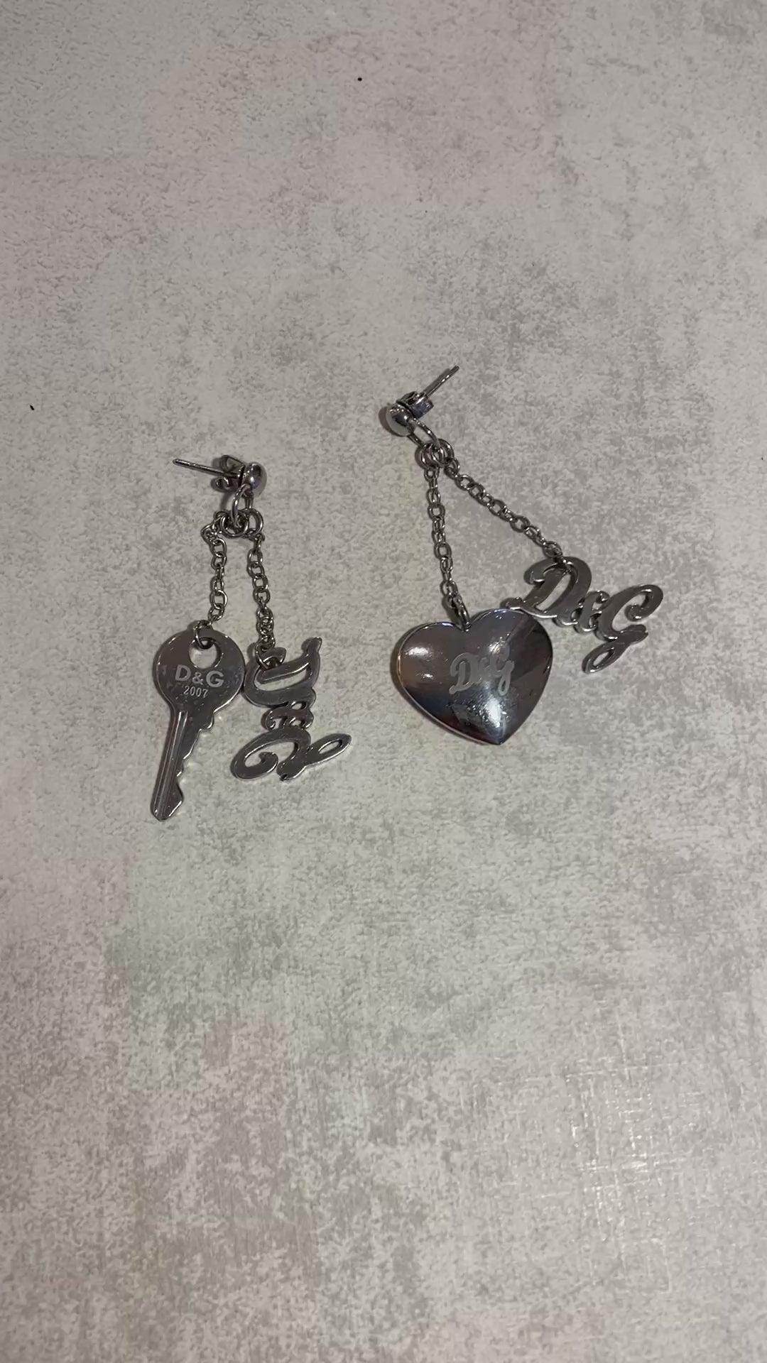 ⁠Aros Dolce & Gabbana Key and Heart Silver