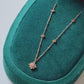 Collar Gucci Flower Double G con Diamantes